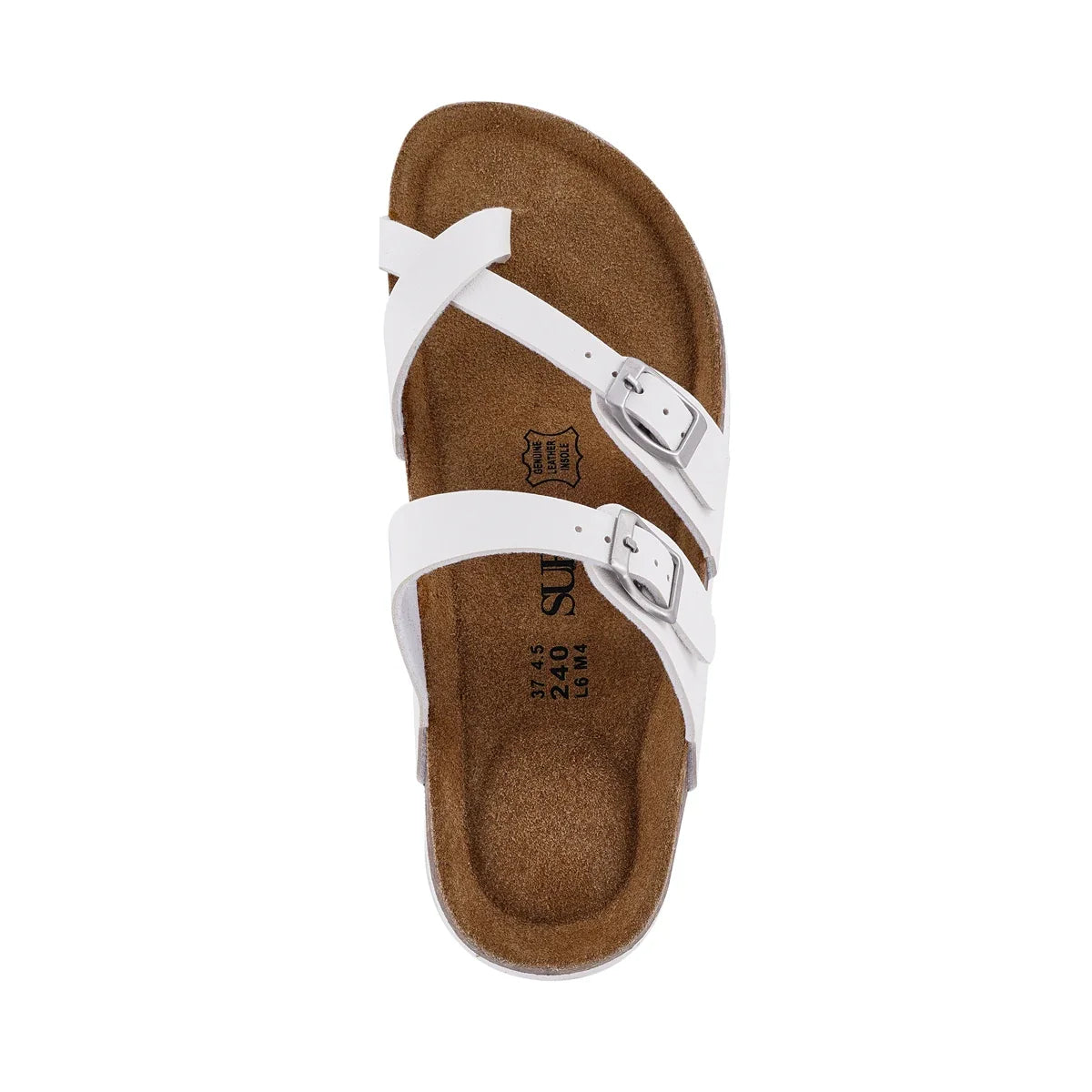 Natural Leather Buckle Sandals For Women Non Slip Outdoor Beach