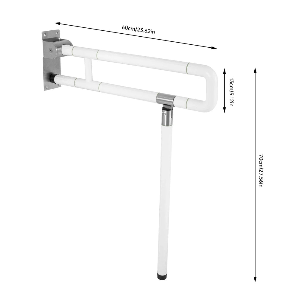 Foldable Toilet Grab Bar Non Slip Handrail For Bathroom Safety
