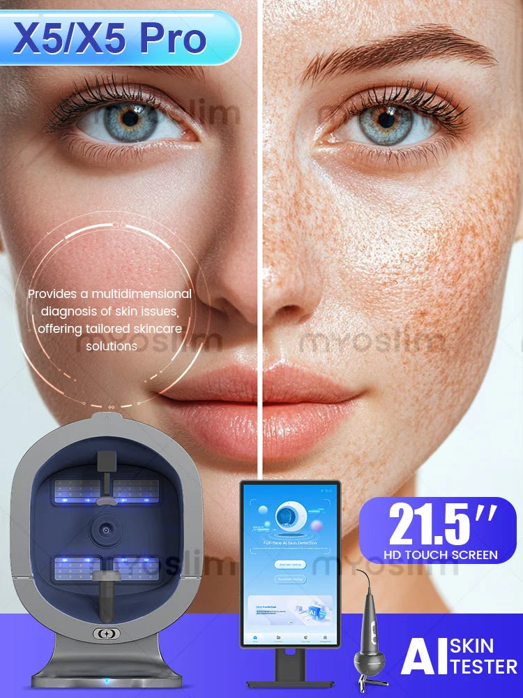 Skin Analyzer AI 3D Facial Analysis Machine With Intelligent Detector