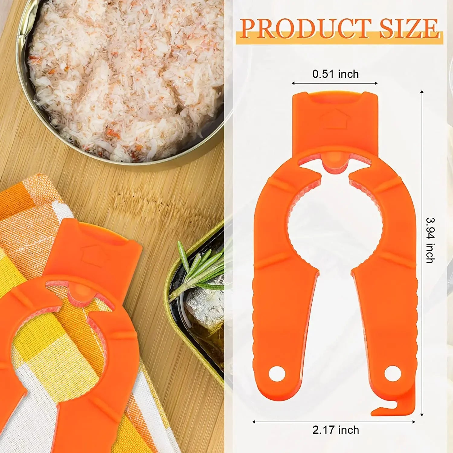 Multifunctional Bottle Opener Jar Lid Remover Gripper for Seniors