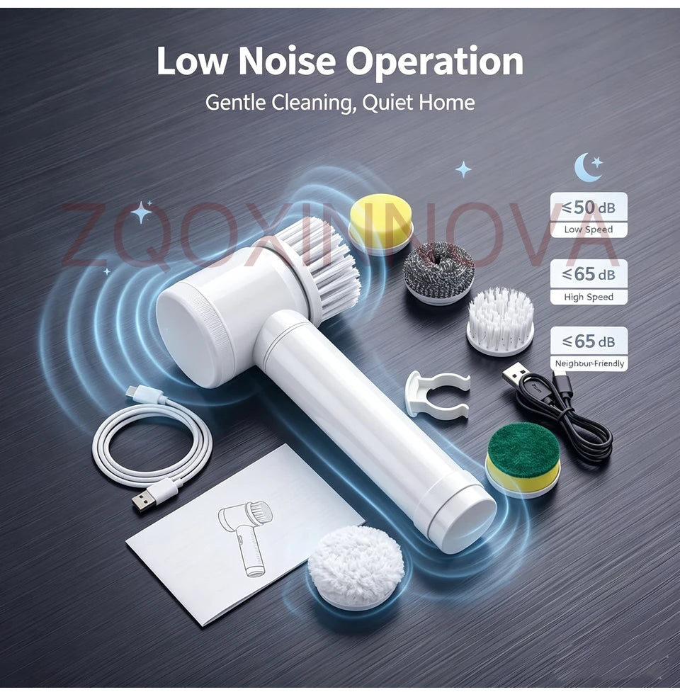 Household Cordless Spin Scrubber Kitchen Gadgets Hair Brushes Bathroom Broom Toilet Mops Electric Multipurpose Cleaning Brush