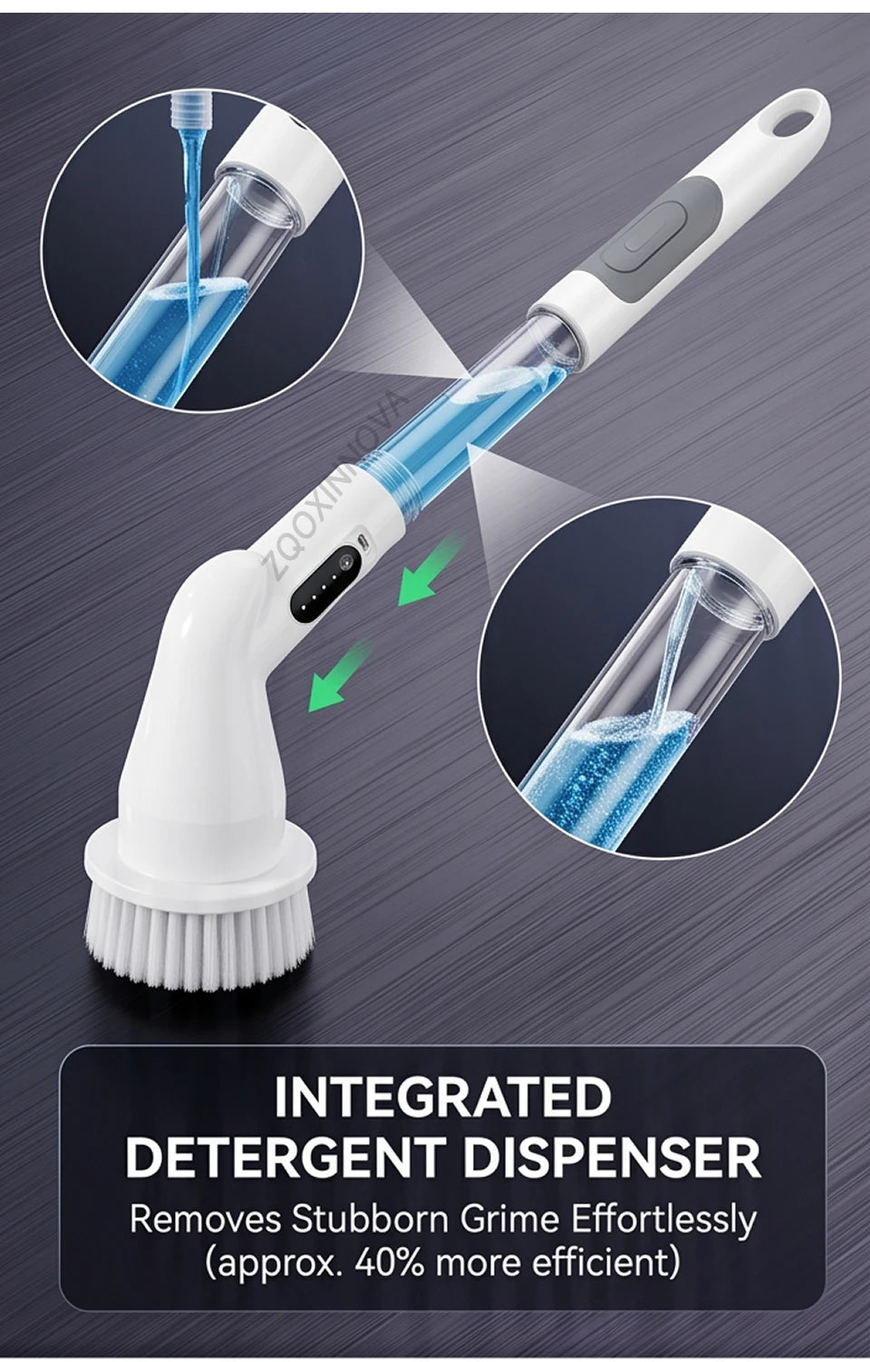 Household Cordless Spin Scrubber Kitchen Gadgets Hair Brushes Bathroom Broom Toilet Mops Electric Multipurpose Cleaning Brush