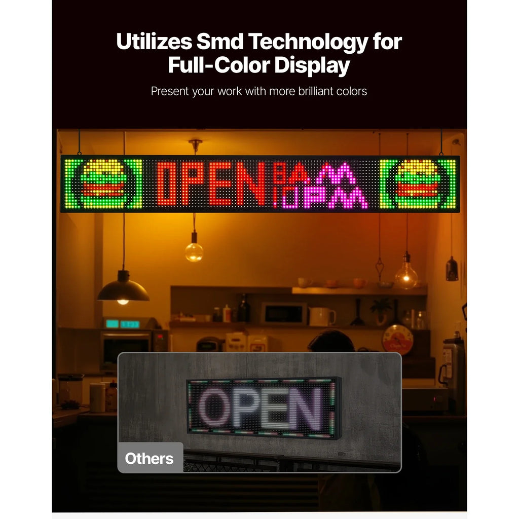 SucceBuy Programmable LED Signboard With Digital Display Panel Advertising
