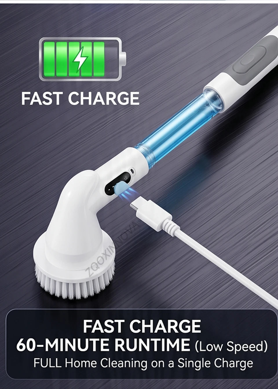 Household Cordless Spin Scrubber Kitchen Gadgets Hair Brushes Bathroom Broom Toilet Mops Electric Multipurpose Cleaning Brush