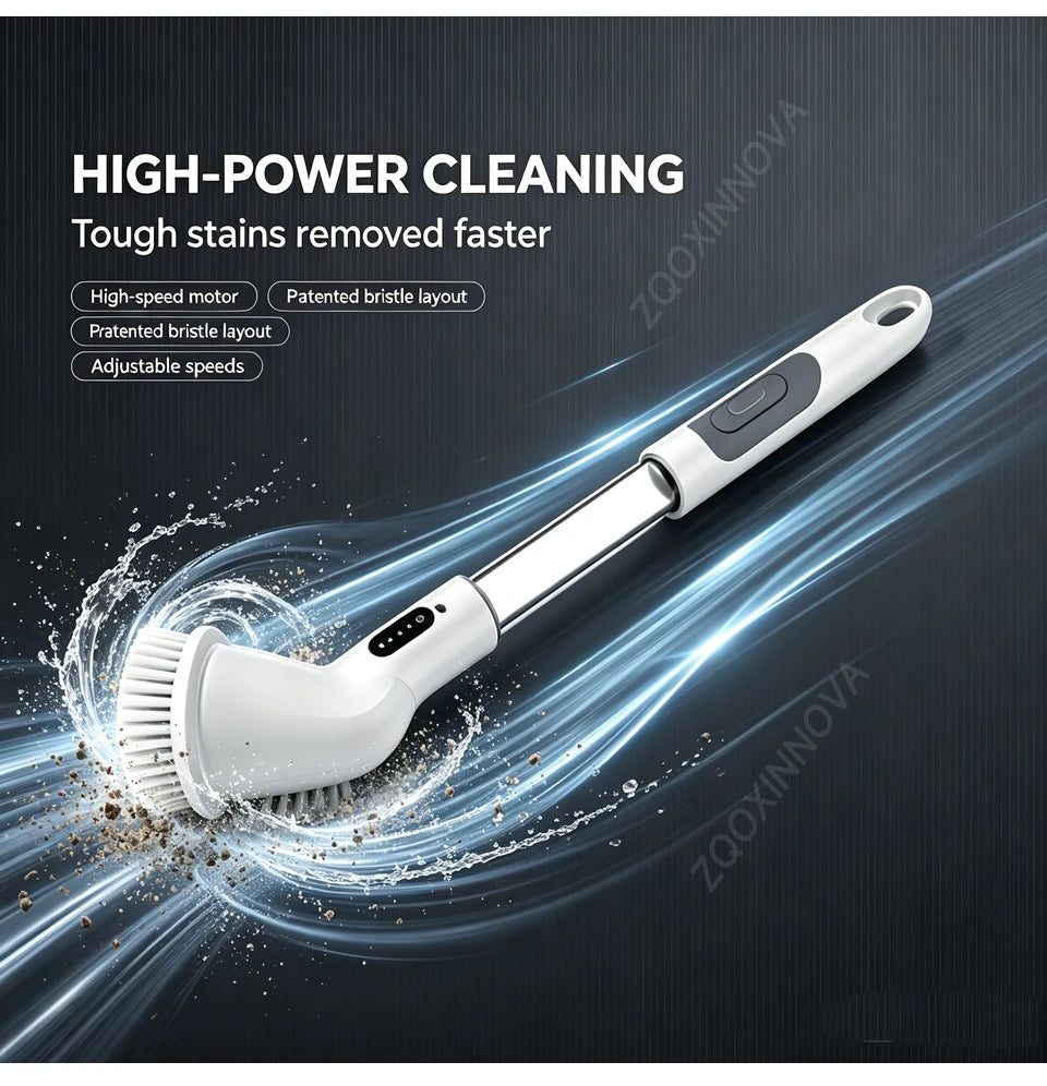 Household Cordless Spin Scrubber Kitchen Gadgets Hair Brushes Bathroom Broom Toilet Mops Electric Multipurpose Cleaning Brush