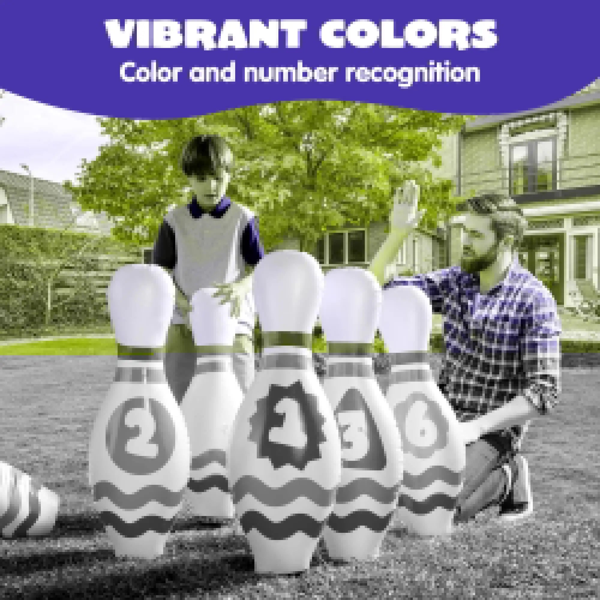 Joyfy Giant Inflatable Bowling Set For Kids And Adults