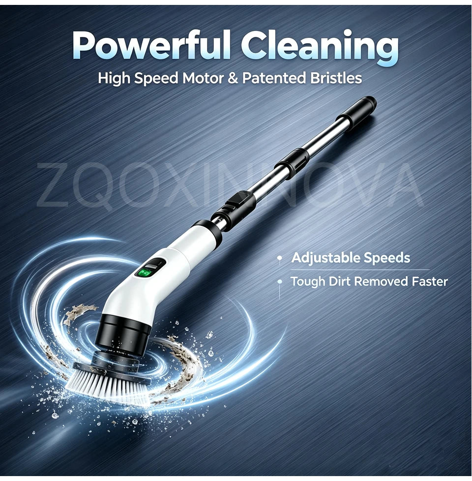 Household Cordless Spin Scrubber Kitchen Gadgets Hair Brushes Bathroom Broom Toilet Mops Electric Multipurpose Cleaning Brush
