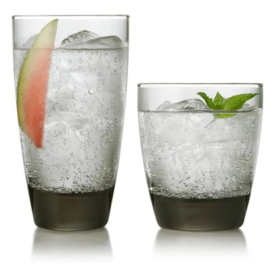 Classic Rocks Glasses and Tumblers Set Dishwasher Safe Drinkware