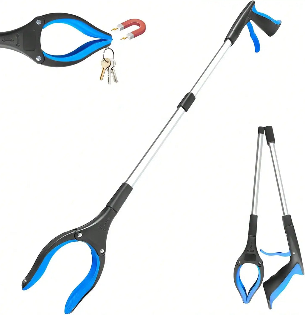 Foldable Grabber Reacher Tool Heavy Duty Rotating Jaw For Seniors
