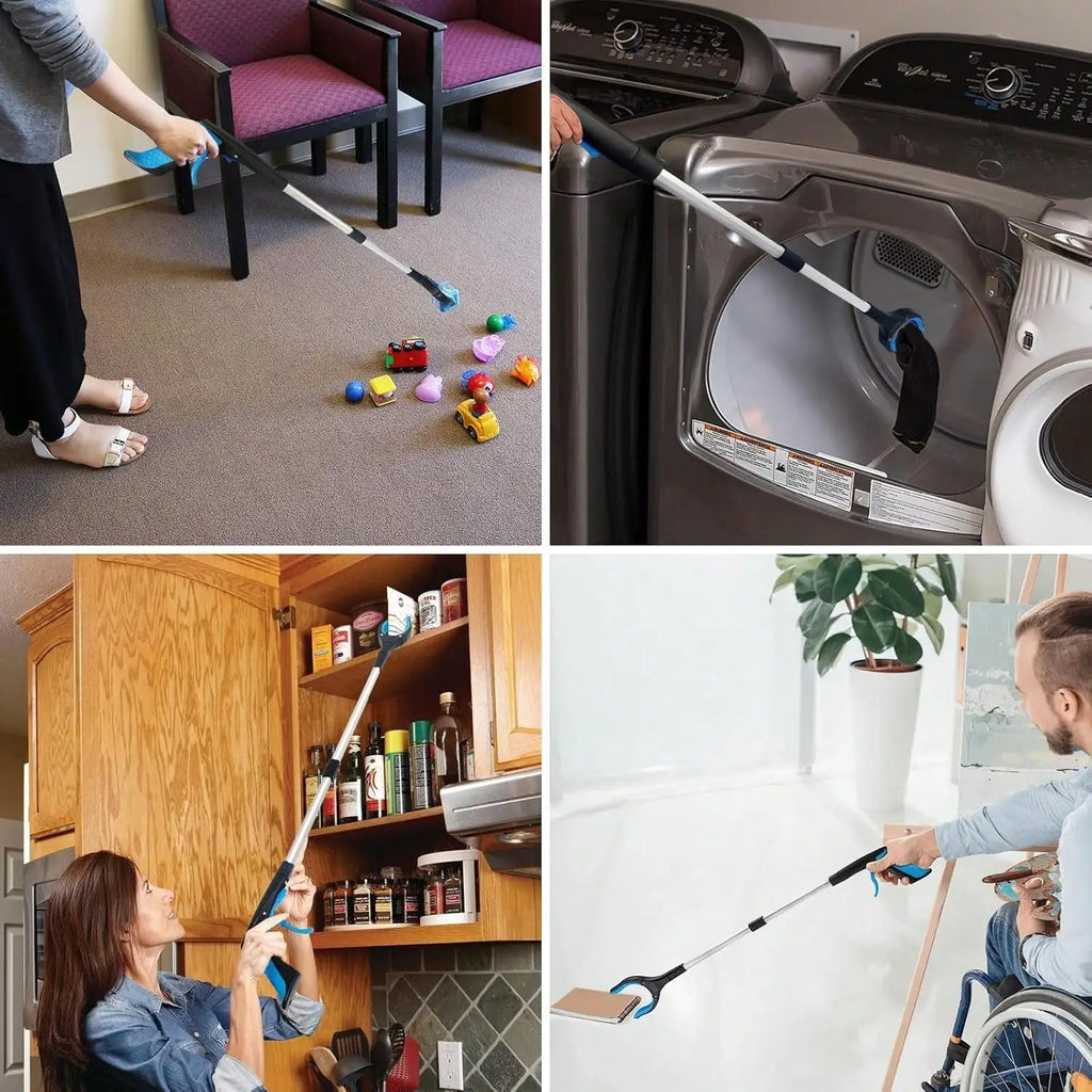 Foldable Grabber Reacher Tool Heavy Duty Rotating Jaw For Seniors
