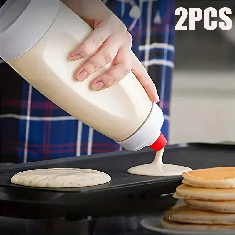 Pancake Batter Dispenser With Wire Whisk For Restaurant Quality