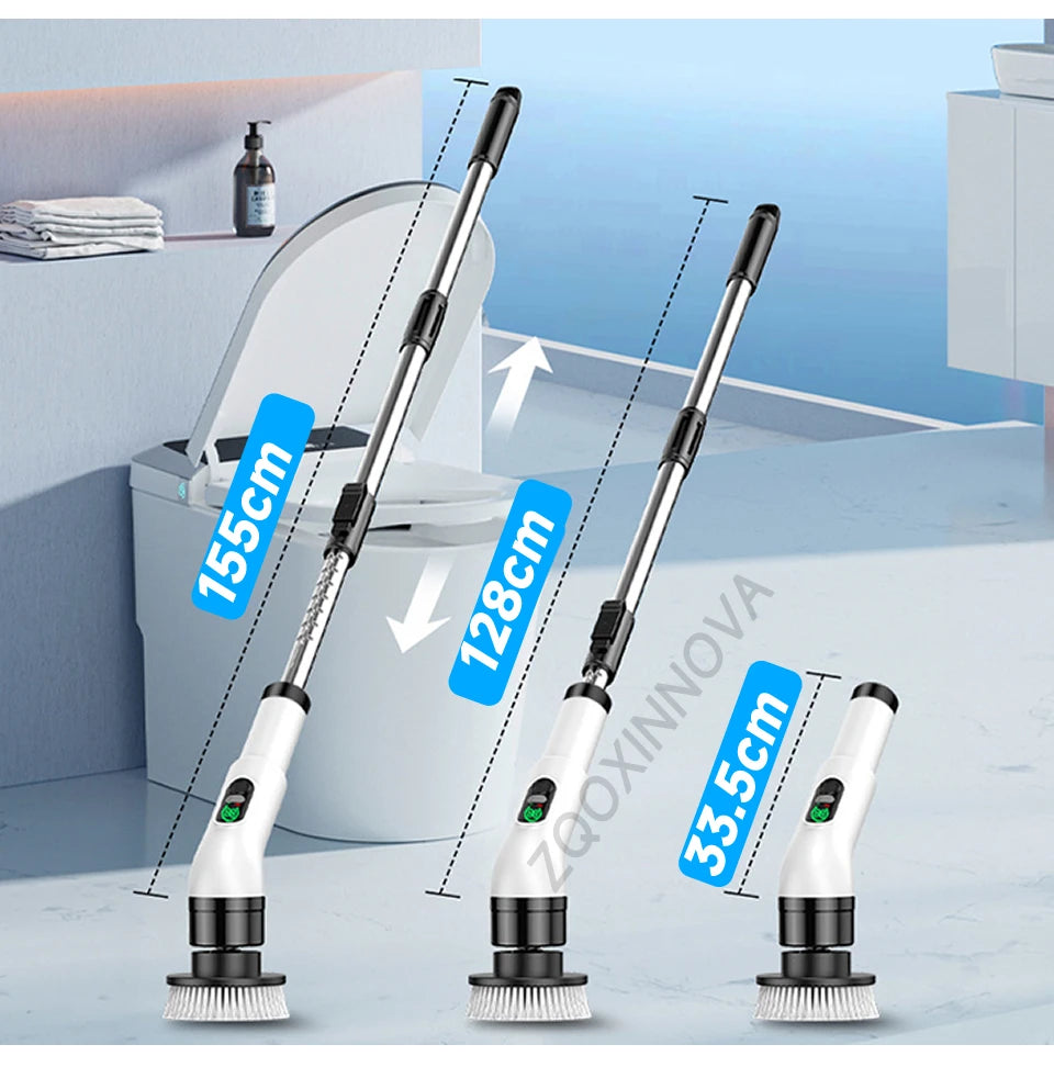 Household Cordless Spin Scrubber Kitchen Gadgets Hair Brushes Bathroom Broom Toilet Mops Electric Multipurpose Cleaning Brush