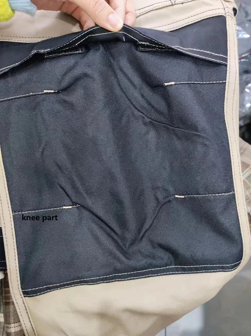 Work Trousers With Knee Pads For Men Cargo Pants Men Workwear Multi-pocket Outdoor Hiking Joggers Pants Functional Pockets Pants