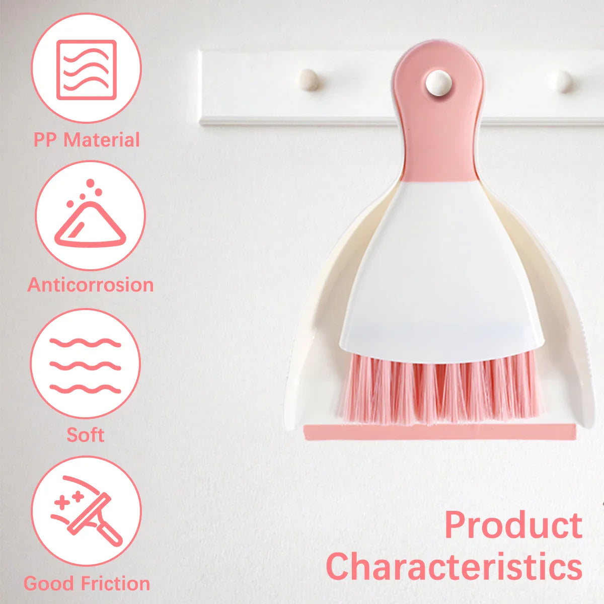 Mini Dustpan And Brush Set Desktop Cleaning Kit For Office Desk