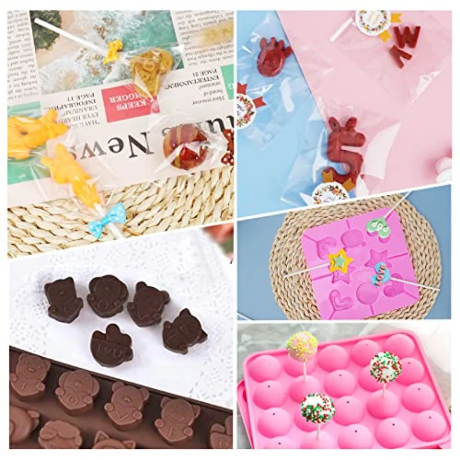 Cake Pop Maker Kit 618Pcs With Silicone Molds And Stand