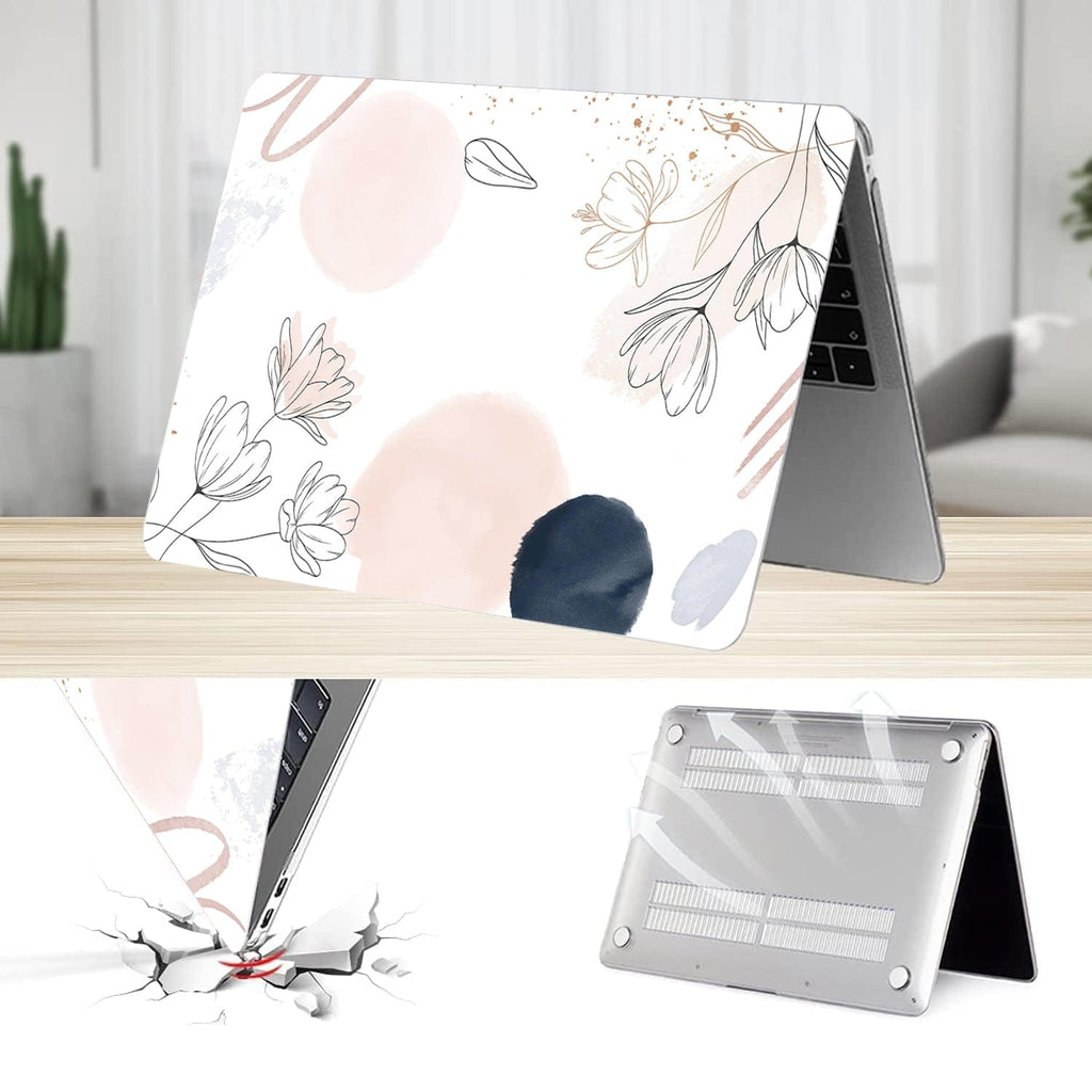MacBook Air 13.6-inch (M2-M5) Case - Watercolor Floral Design