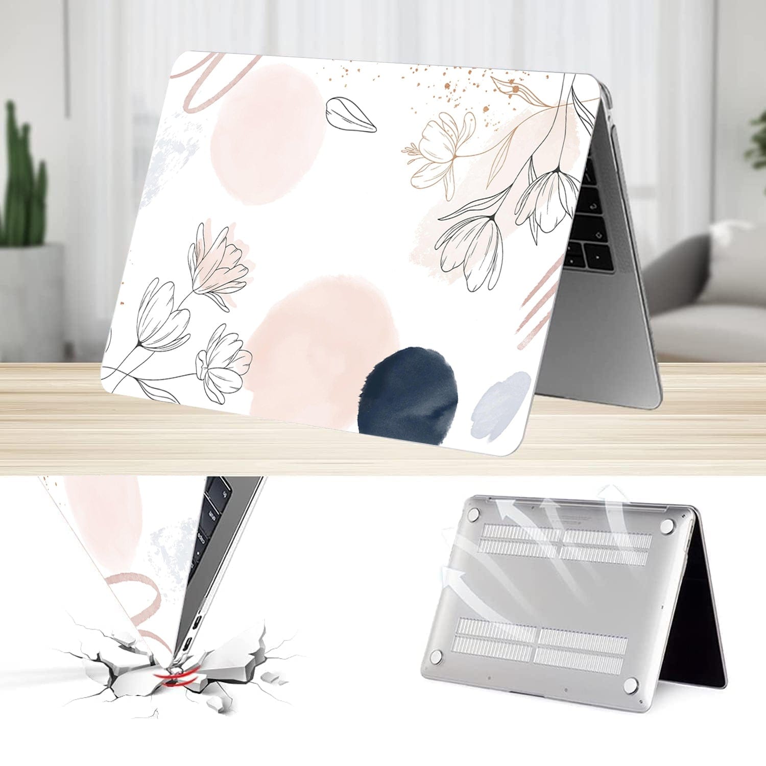 MacBook Air Case 13-inch - Watercolor Floral Design