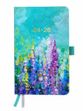 2024-2026 Pocket Planner 3 Year Monthly Calendar 6.3x3.8 Oil Painting