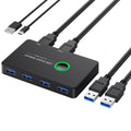 USB 3.0 Switch USB Switch 2 Computers Share 4 USB Devices KVM Switch Printer
