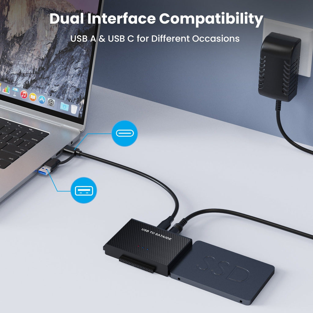 TYPE-C hard drive adapter USB3.1 to SATA IDE easy drive cable 2.5-inch 3.5-inch adapter cable