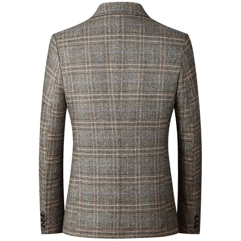 Men's casual middle-aged non ironing top jacket