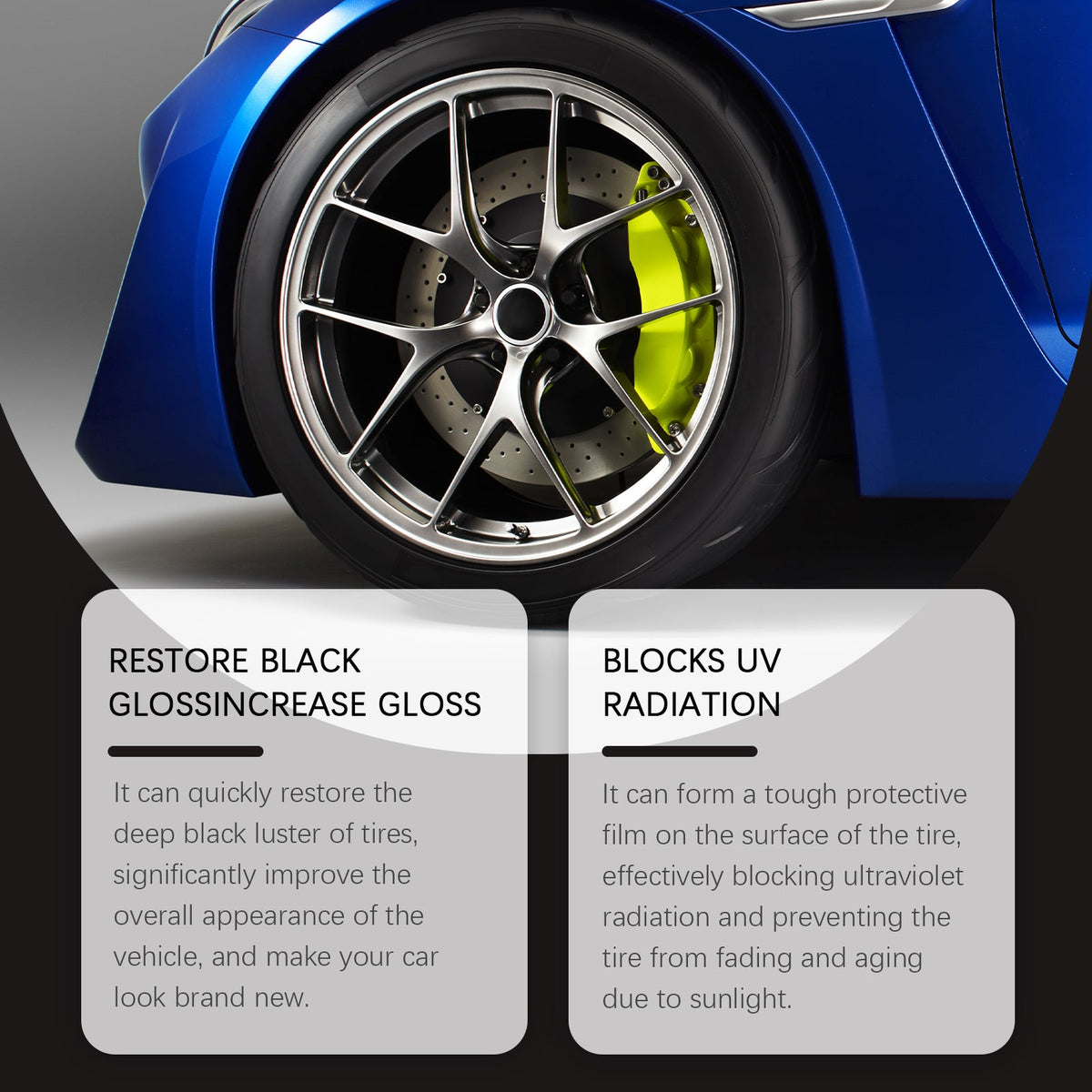 Rayhong Car Tire Retreading Wax, Durable Protection Against Dirt Tire Aging Dust Polishing Wheel Retreading Wax