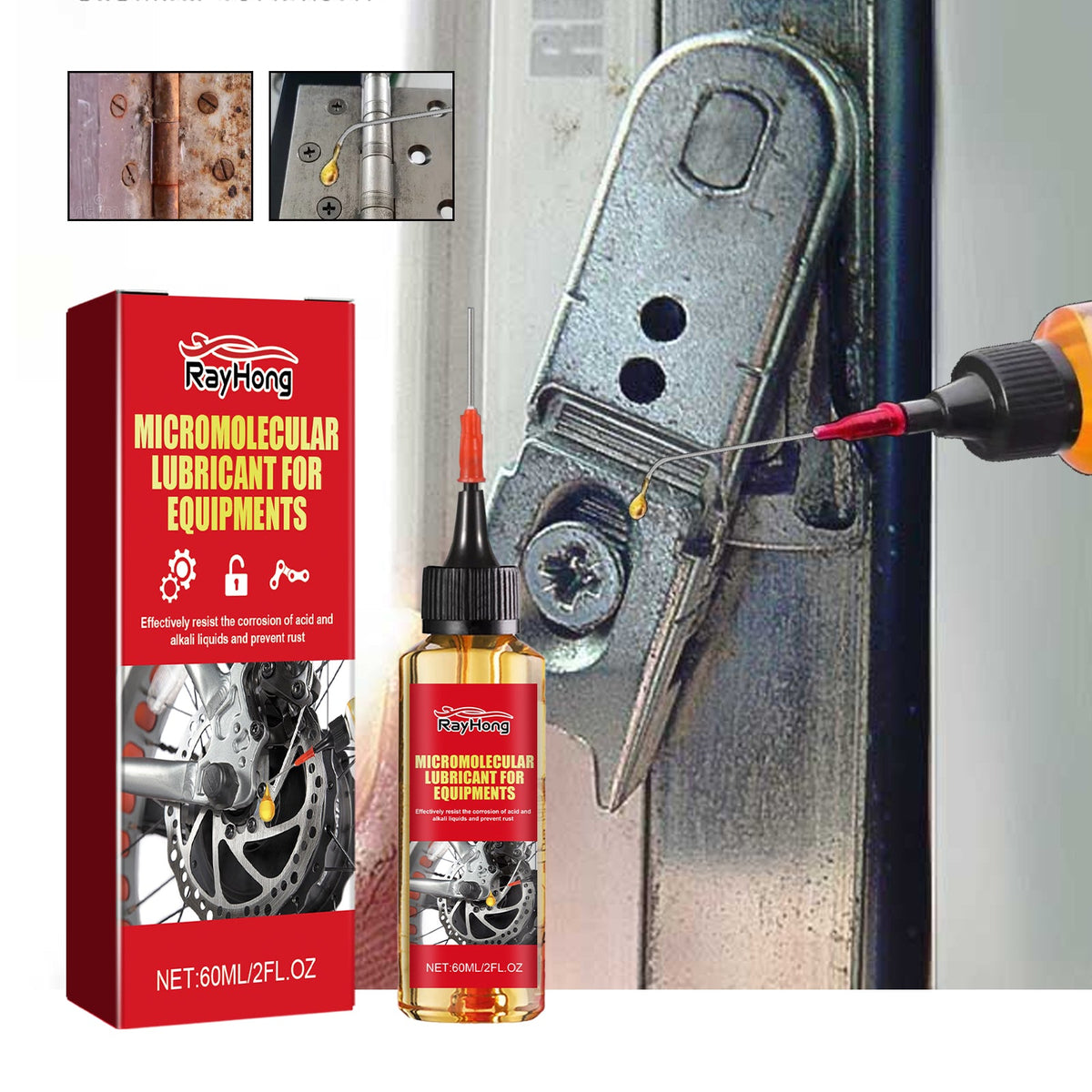 Rayhong Micromolecular Lubricant For Equipments, Auto Parts Maintenance Anti-Corrosion Dust Anti-Rust Multi-Purpose Lubricant