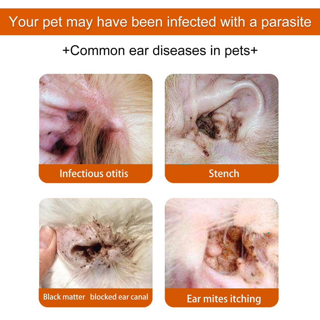 Yegbong Pet Ear Wipes, Pet Ear Cleaning Deodorizing Removing Mite And Earwax Cleaning Wipes