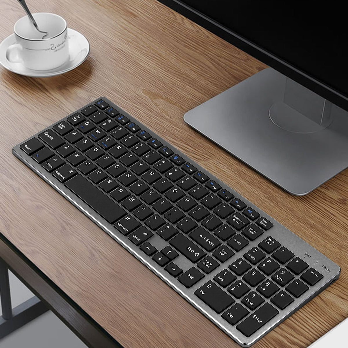 Suitable for iPad tablet Miaokong keyboard mobile phone wireless charging Bluetooth keyboard