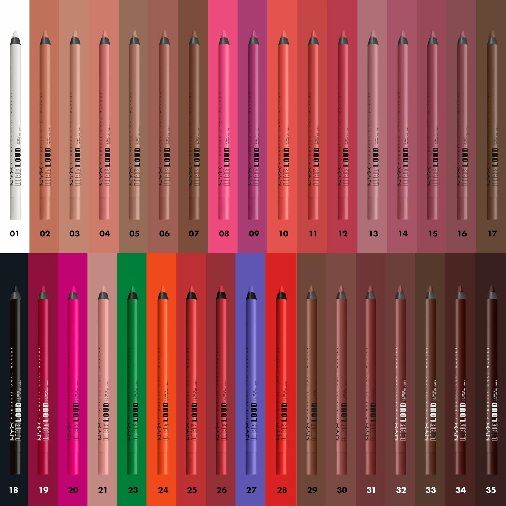 NYX PROFESSIONAL MAKEUP Line Loud LipLiner Longwear Pigmented TooBlessed 0.042oz