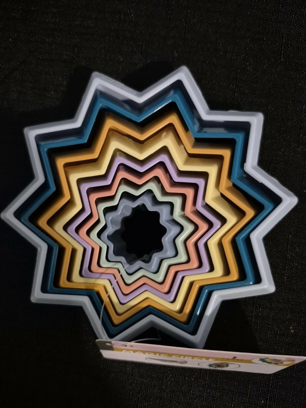 Unbranded Magic Circle Star Brain Teaser Cube Multi-Color Plastic Toy