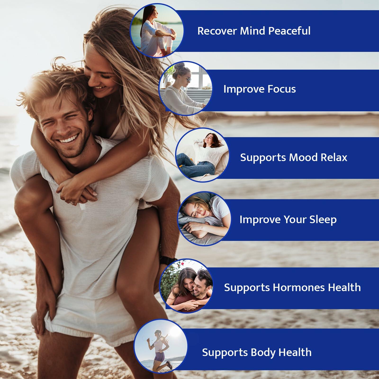 KAIAGERBE TOTAL HEALTH Magnesium Glycinate Gummies 100mg Ashwagandha 60 Ct