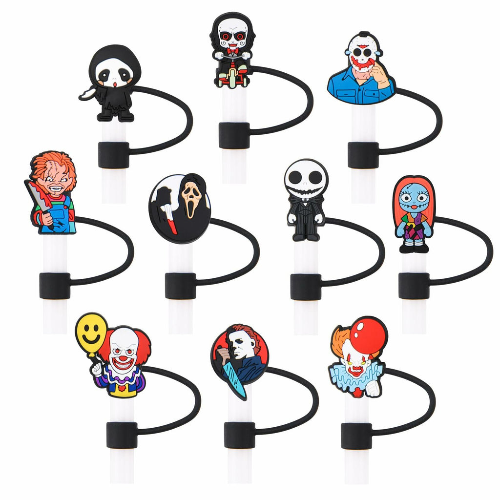 CovCap Compatible Stanley 30&40oz Tumbler Halloween Silicone Straw Covers 10pcs