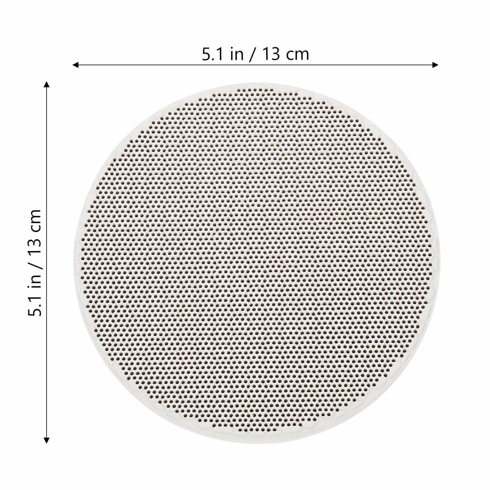 Tofficu Quartz Honeycomb Soldering Board Round 5.11x5.11x0.47in 2pcs As Shown