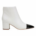 Marc Fisher Women's JELANIE Ankle Boot, Ivory/Black Multi 150, 5.5