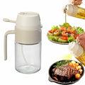 MDZF SWEET HOME Oil Sprayer 12.3oz 2-in-1 Olive Oil Dispenser White