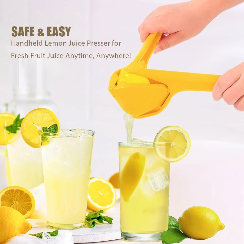 Iosjeude Lemon Squeezer Manual Citrus Juicer Foldable Yellow Plastic 1 Pc