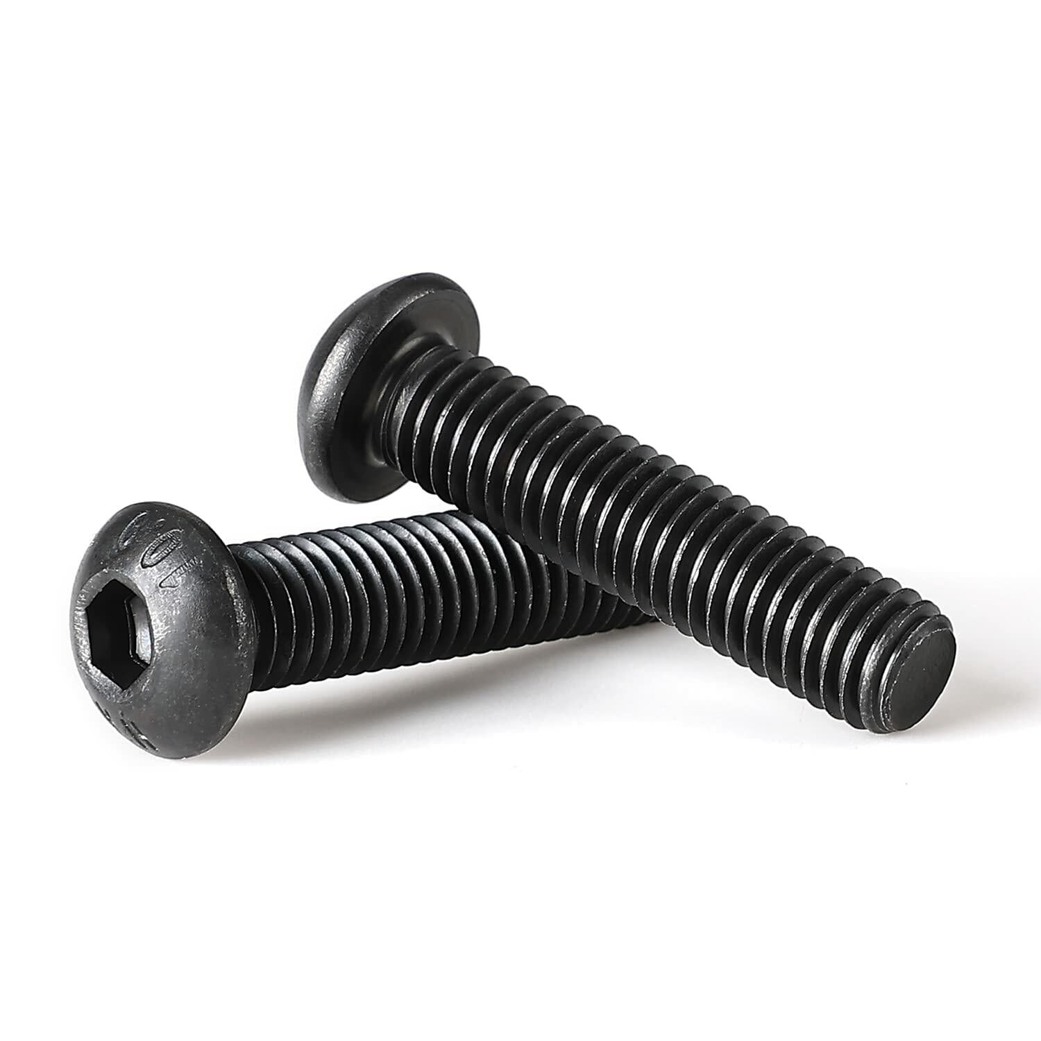 NIULUNBAO M8-1.25x45mm Button Head Socket Cap Screws Black Oxide 10pcs