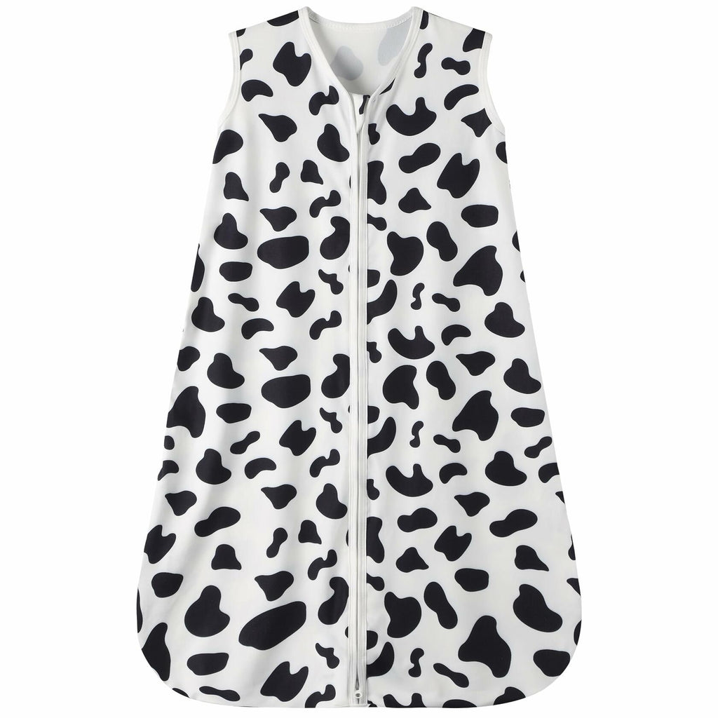 GUNTAIL Baby Sleep Sack 2-Way Zipper Rayon Cotton Cow Print Size X-Large