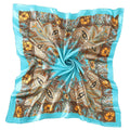 SHJINJU Women's Satin Square Silk Like Hair Scarf Wrap 35" 11-Style