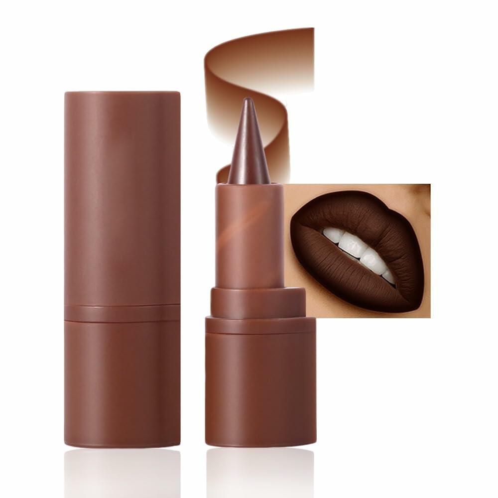AMY'S DIARY Matte Lip Crayon White 8# 1 pc Longwear Smudge Waterproof