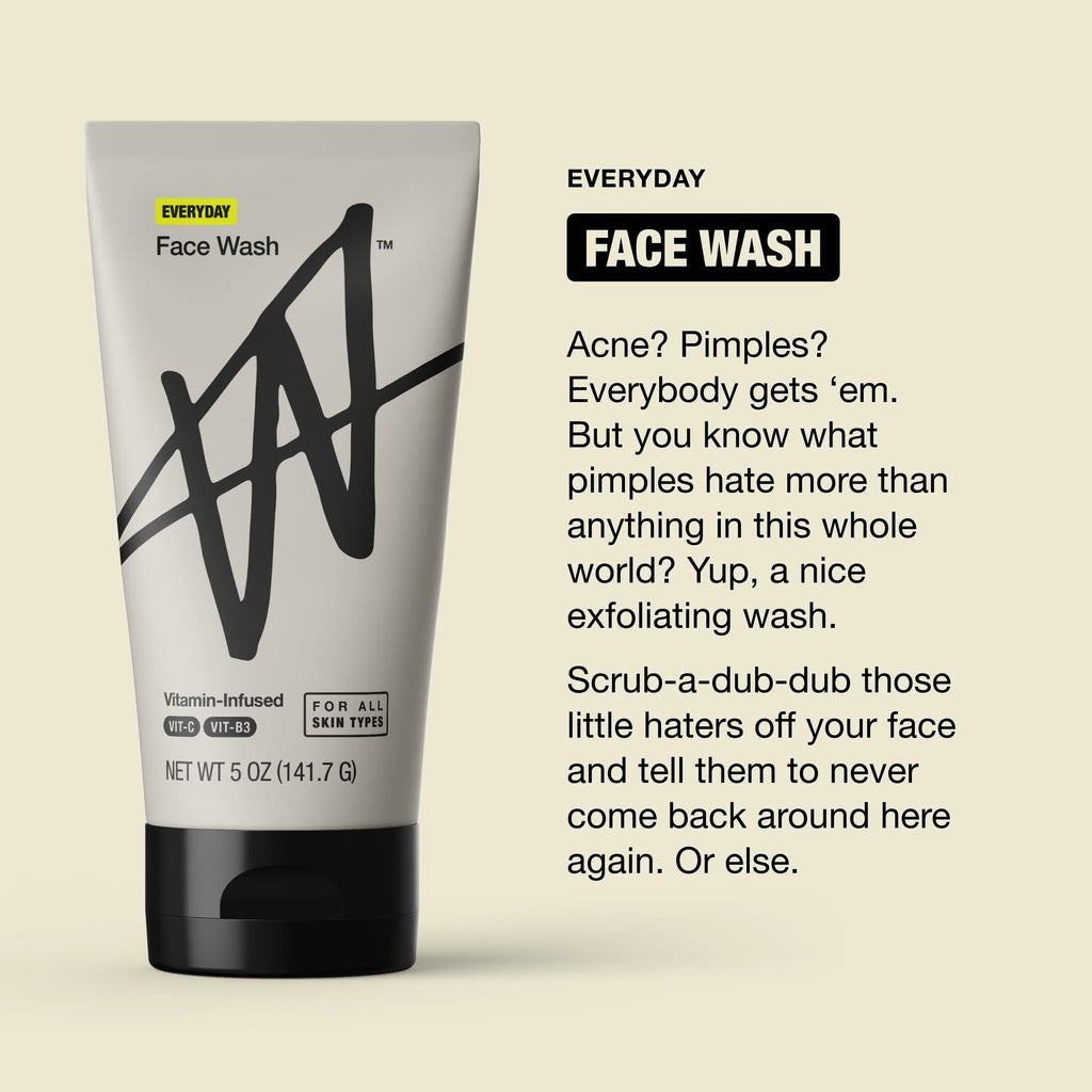 W By Jake Paul Mens Face Wash Exfoliating Unscented 5 fl oz